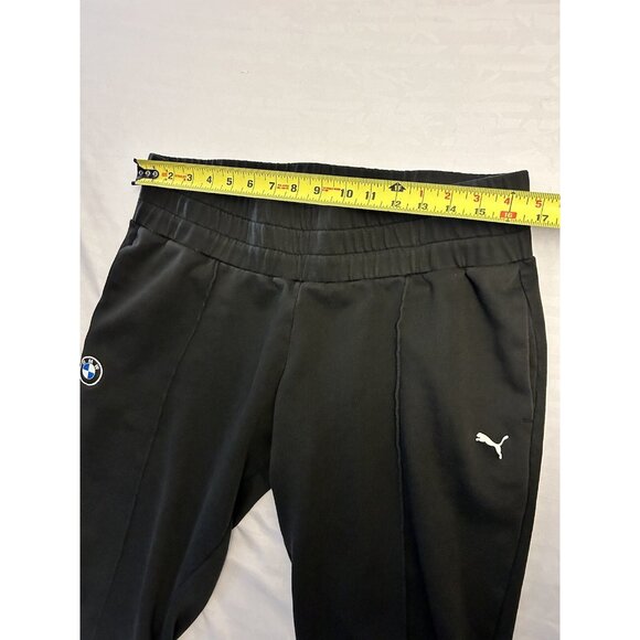 Womens Puma BMW Motorsport Racing Black Lounge Sweat Pants Adult Size XL Cropped - Picture 7 of 8